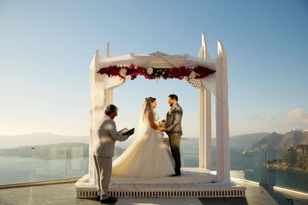 nectar weddings and events planner santorini elopement wedding greek islands private events wedding management